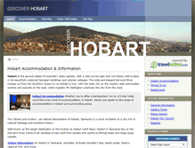 Tablet Screenshot of discoverhobart.com